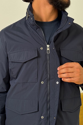 Мужская тёмно-синяя куртка Loro Piana Traveler   
