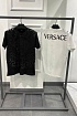 Мужская белая футболка Versace Medusa-print