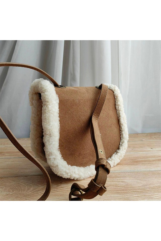 Женская сумка UGG Heritage Mini 20x15 см - Brown
