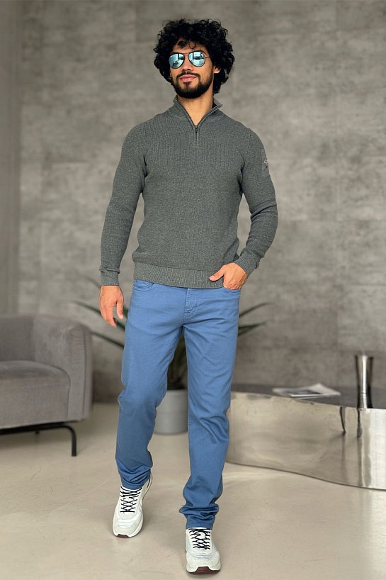 Мужской серый джемпер Paul & Shark zip-up