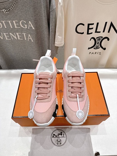 Женские кроссовки Hermes Bouncing  premium - Pink   