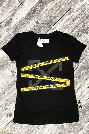 Женская футболка Off-White - Black   