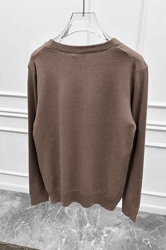 Мужской кардиган Brioni logo-detail - Brown