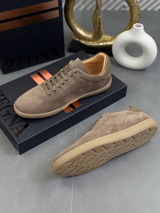Мужские замшевые кроссовки Zegna "232"