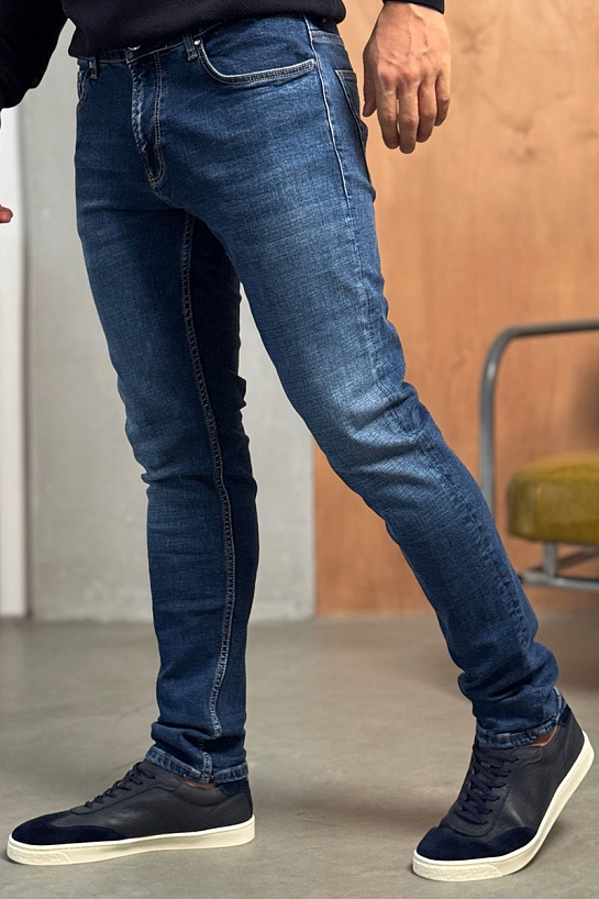 Комбинированные кроссовки Brunello Cucinelli low-top - Navy