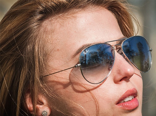 Солнцезащитные очки Ray-Ban Aviator Large Metal - Blue