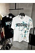 Футболка чёрного цвета Moschino paint-splattered