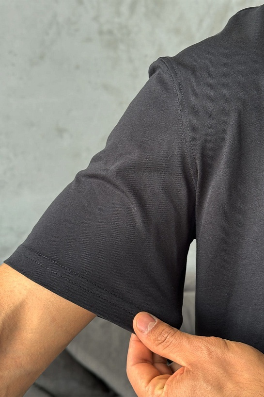 Мужская чёрная футболка Dior paint-splatter