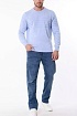 Мужской голубой джемпер Emporio Armani