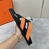 Мужские шлёпанцы Hermes Kazimir - Black / Orange