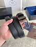 Двусторонний кожаный ремень Prada premium