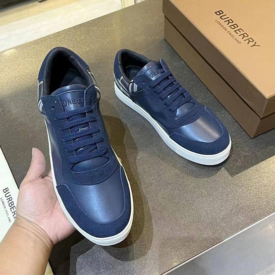 Комбинированные кроссовки Burberry Stevie