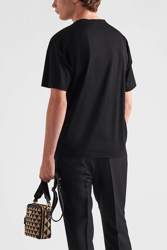 Футболка чёрного цвета Prada Milano
