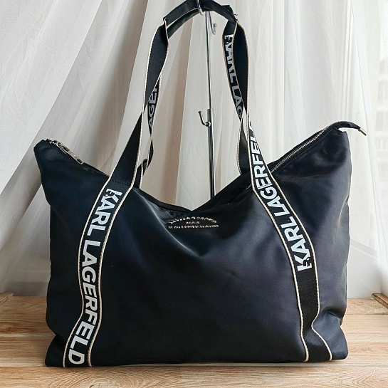 Дорожная сумка Karl Lagerfeld 56x35 см - Black