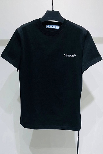 Оверсайз футболка Off-White Wave Diag print - Black   