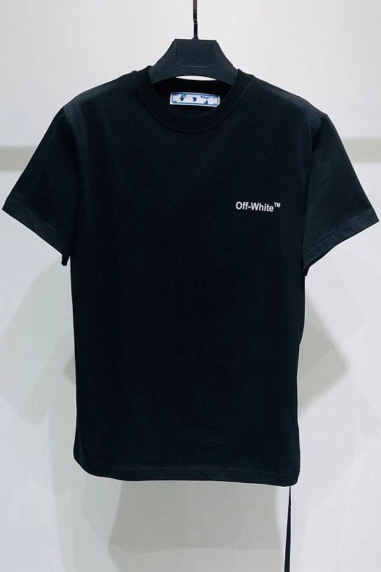 Оверсайз футболка Off-White Wave Diag print - Black