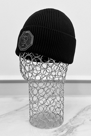Шапка Stefano Ricci logo-embroidered - Black   