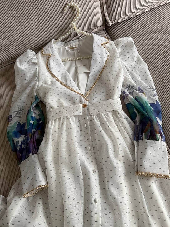 Женское длинное платье с рукавом Zimmermann
