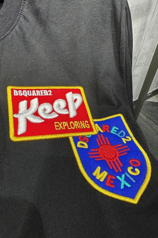 Чёрная футболка Dsquared2 Keep Exploring