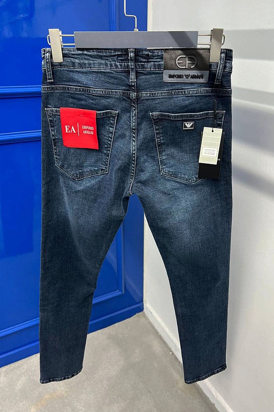 Мужские тёмно-синие джинсы Emporio Armani