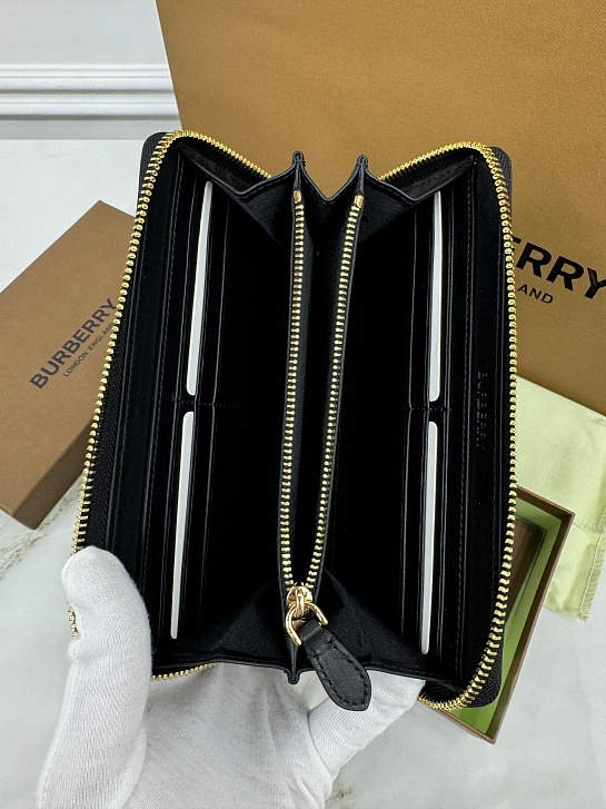 Кожаное портмоне Burberry Premium 19.5x10.5x2.5 см