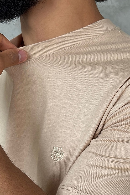 Мужская бежевая футболка Loro Piana