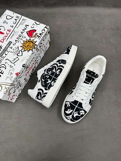 Мужские кроссовки Dolce & Gabbana Portofino Majolica-print    