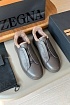 Кроссовки с мехом Ermenegildo Zegna Triple Stitch - Grey