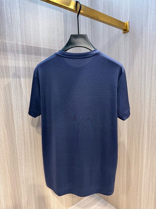 Футболка синего цвета Hermes Premium
