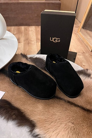 Женские слипоны с мехом UGG Tasman - Black   