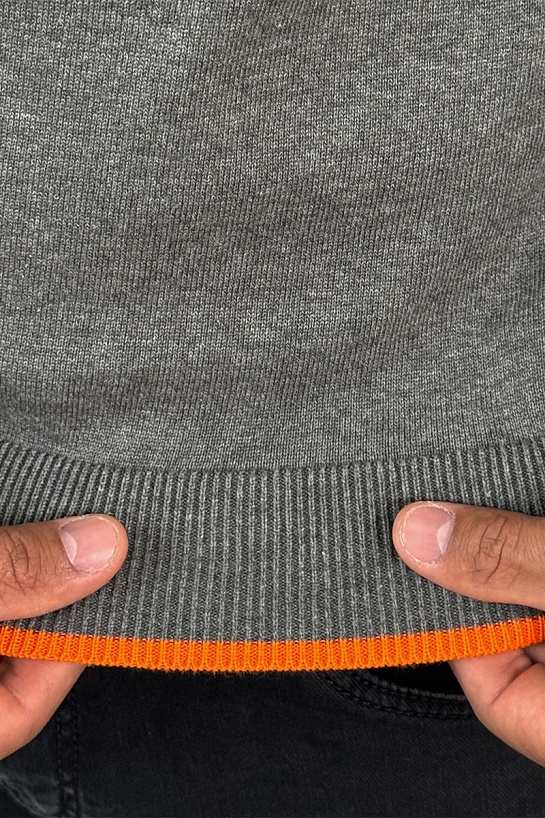 Мужской джемпер Hermes серого цвета