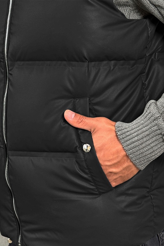 Мужской жилет Prada logo-plaque - Black