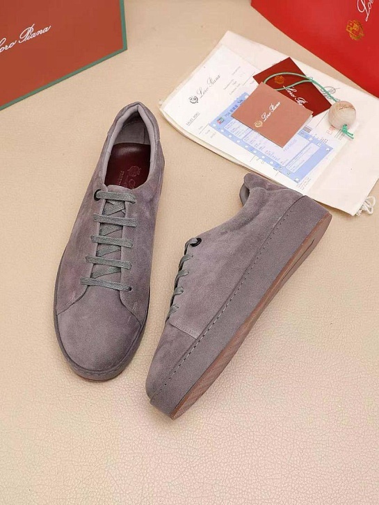 Мужские замшевые кроссовки Loro Piana