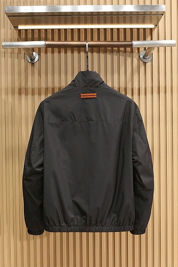 Мужская чёрная ветровка Zegna   