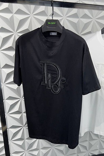 Мужская чёрная футболка Dior   