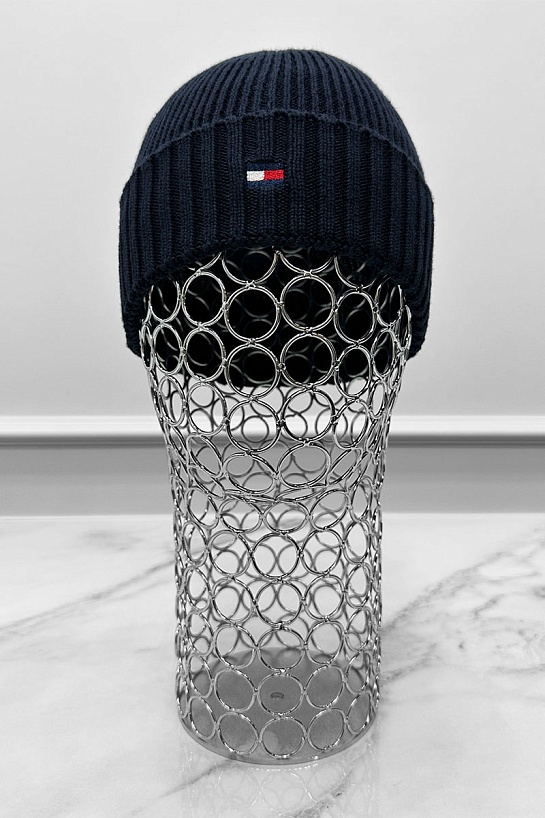 Шапка тёмно-синего цвета Tommy Hilfiger Pima
