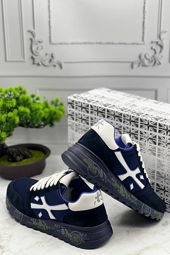 Замшевые кроссовки Premiata Mick - Navy   