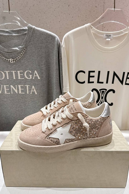 Женские кожаные кроссовки Golden Goose Super Star premium