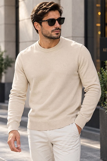 Мужская бежевая кофта Armani Exchange   