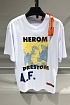 Белая оверсайз футболка Heron Preston A.F. Authorized
