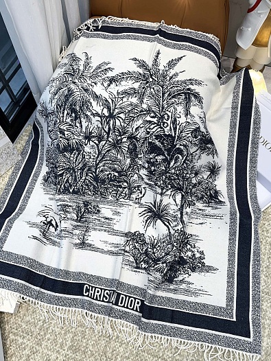 Шарф Dior Dioriviera Toile de Jouy Palms premium 140x140 см   