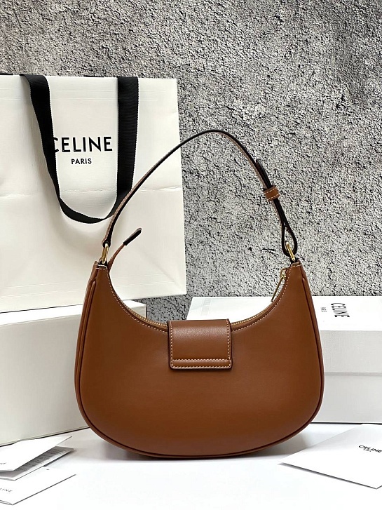 Женская сумка Celine Ava Tromphe Premium 24.5x17x9 см - Brown