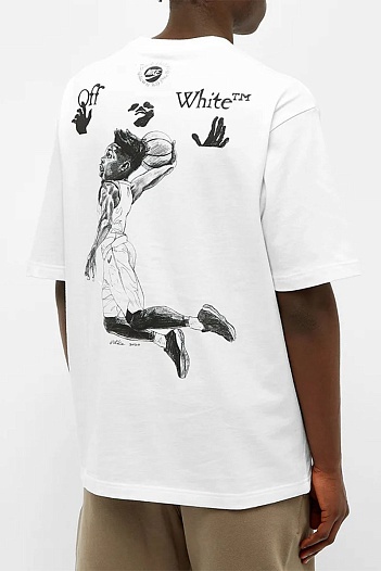 Белая оверсайз футболка  Air Jordan x Off-White   
