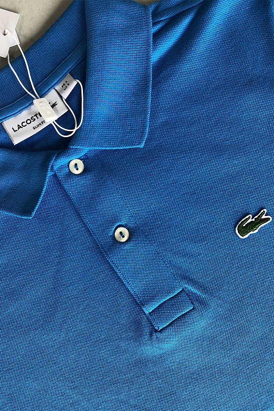 Мужское синее поло Lacoste Classic Fit