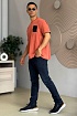Мужские тёмно-синие джинсы Lacoste