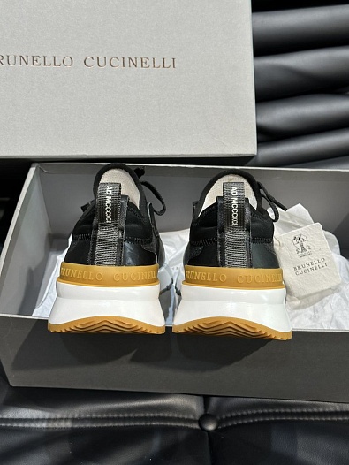 Комбинированные кроссовки Brunello Cucinelli panelled-design - Black   