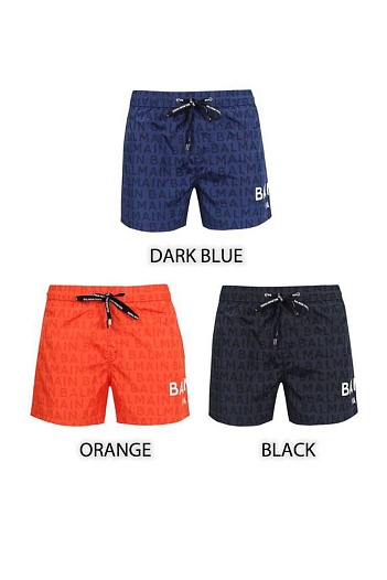 Мужские чёрные шорты Balmain Paris   