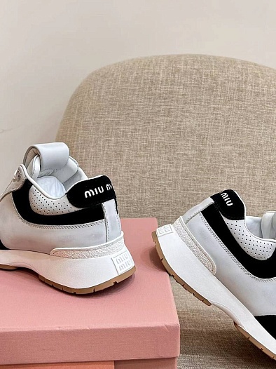 Женские кроссовки MIU MIU Premium - Grey / Black   