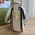 Женская сумка Gucci Horsebit 1955 mini 19x18 см - White