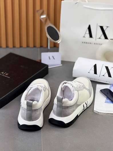 Мужские комбинированные кроссовки Armani Exchange   